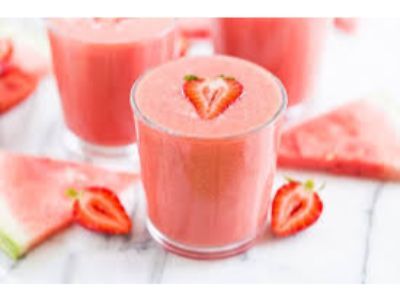 Watermelon And Strawberry Smoothie