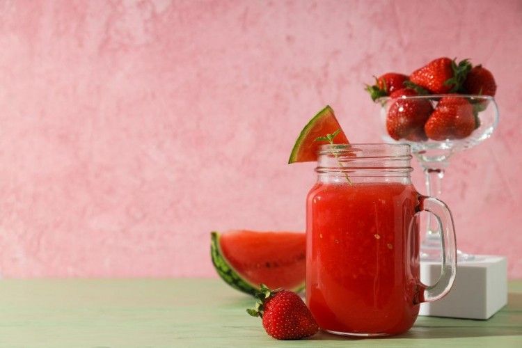 Watermelon And Blueberry Smoothie