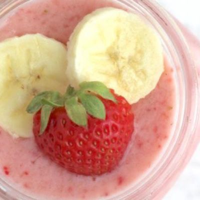 Banana With Strawberry Smoothie