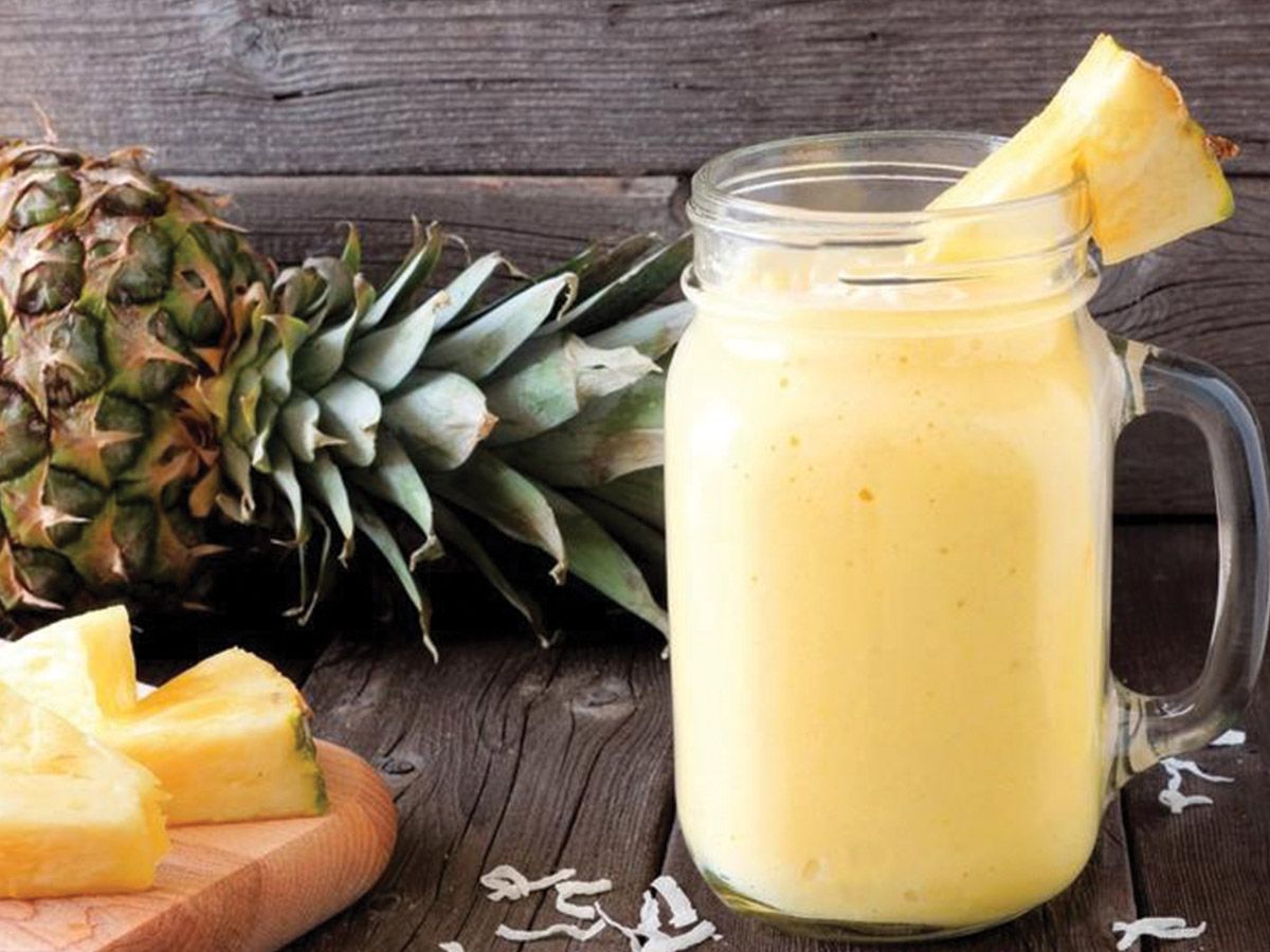 Milk Pineapple Smoothie