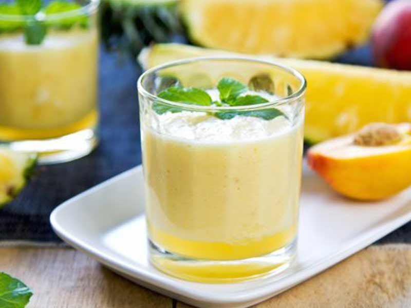 Pineapple With Peach Smoothie