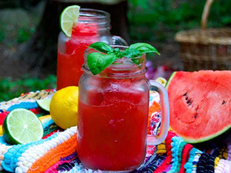 Watermelon With Strawberry Smoothie