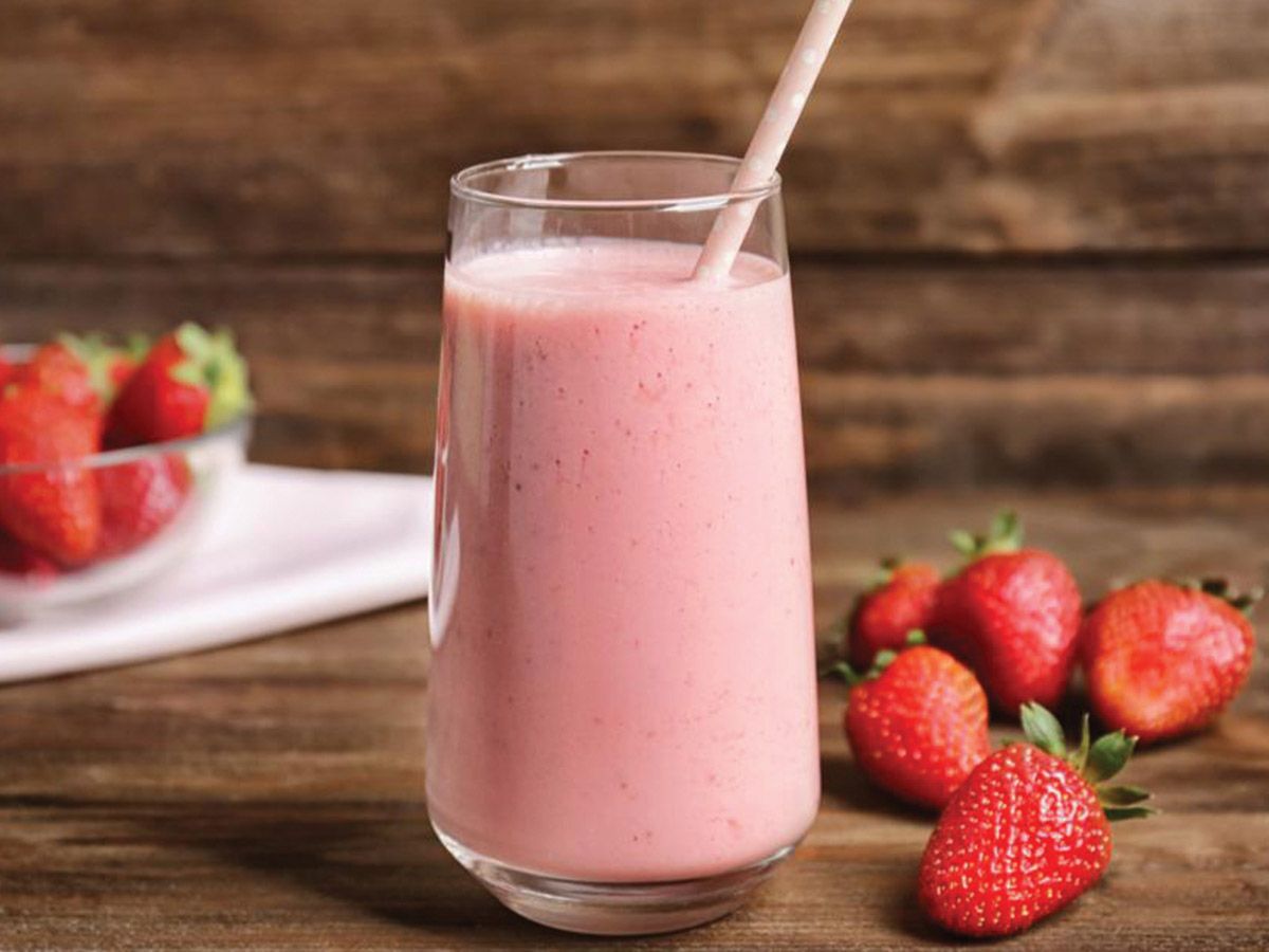 Milk Strawberry Smoothie