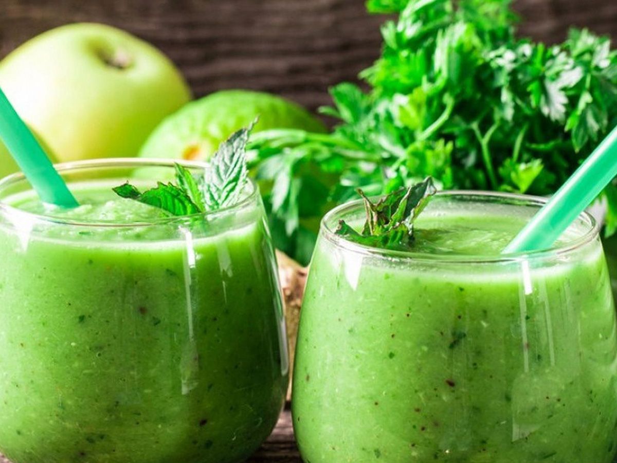Green apple smoothie