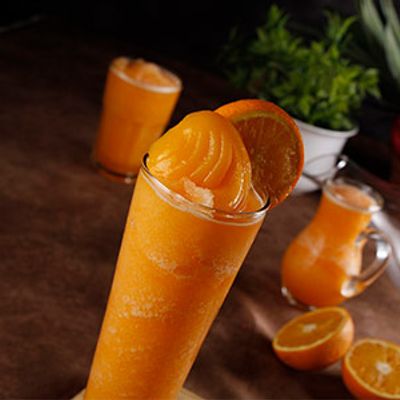 Peach and orange smoothie