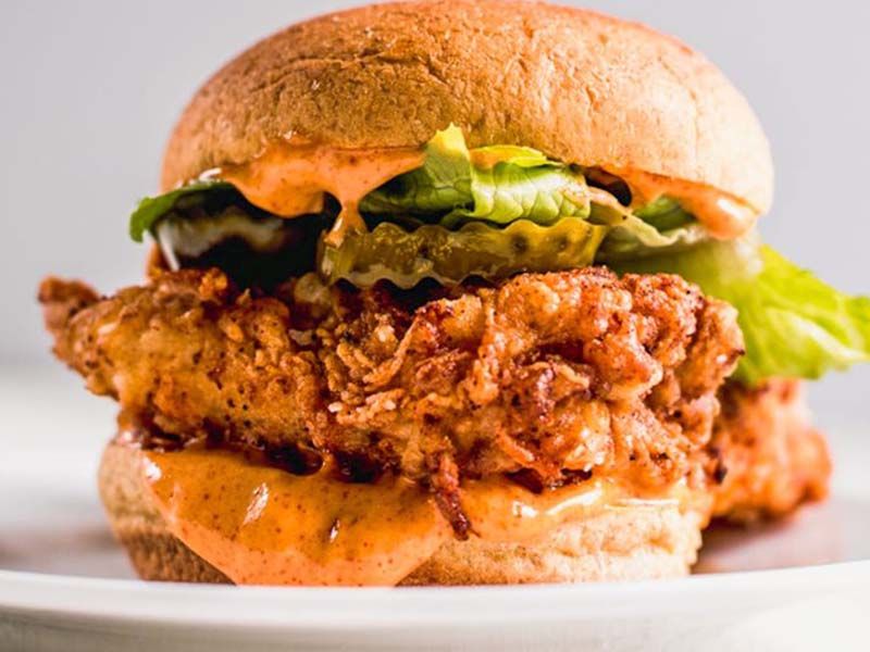 Smoky Chicken Burger Sandwich