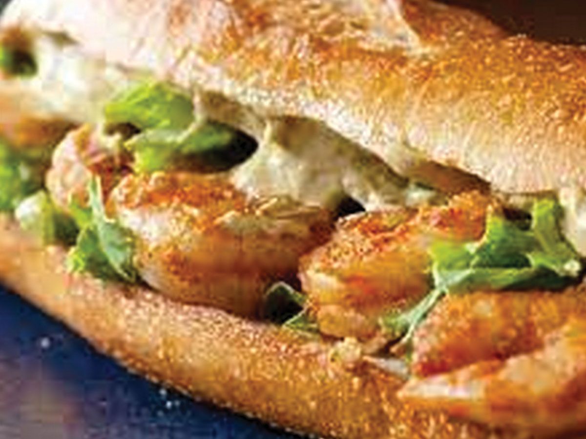 Pane shrimp sandwich
