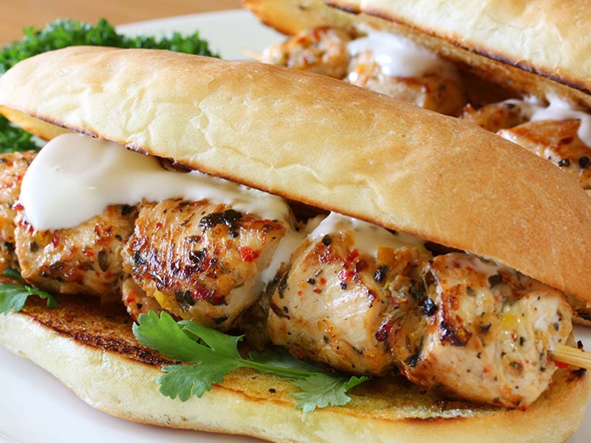 Charcoal Shish Tawook Sandwich