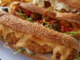 Escalope Pane With Cheese Sandwich