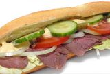 Omelette With Pastrami Sandwich