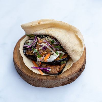 Fried eggplant sandwich