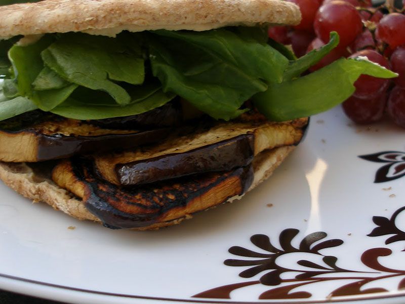 Fried Eggplant Sandwich