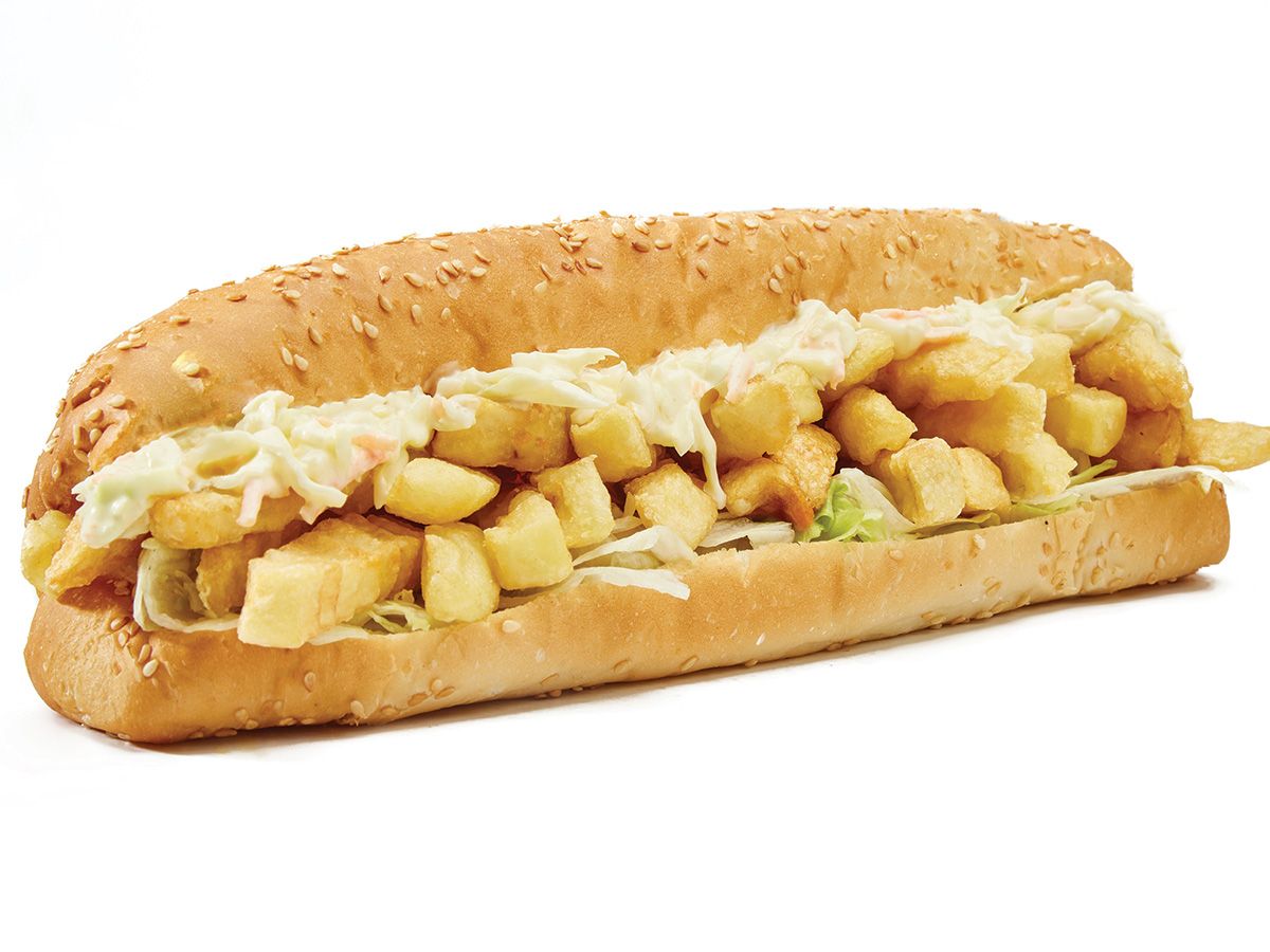 French fries sandwich