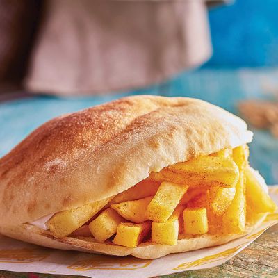 Finger Potatoes With Roumi Cheese Sandwich
