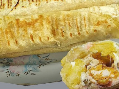 French Fries With Roumi Cheese Sandwich