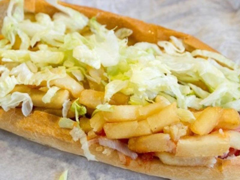 Roumi Cheese With French Fries Sandwich