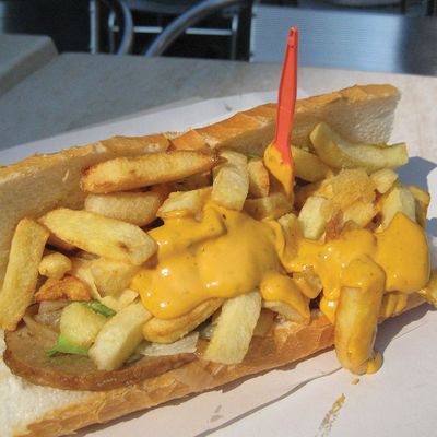 mozzarella syrian Fries sandwich