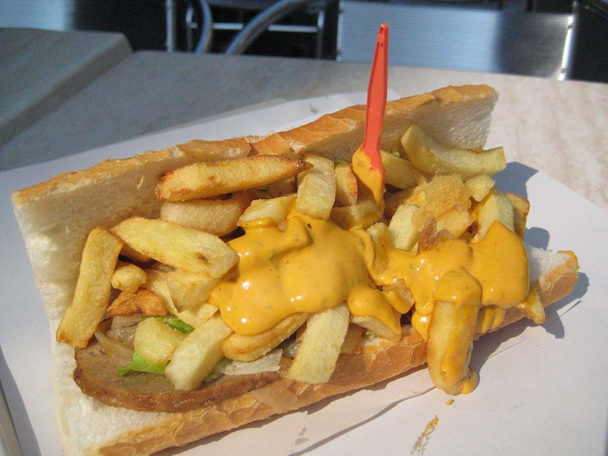 Potato And Kashkaval Sandwich