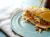 Mashed Potato With Egg Omelette Sandwich