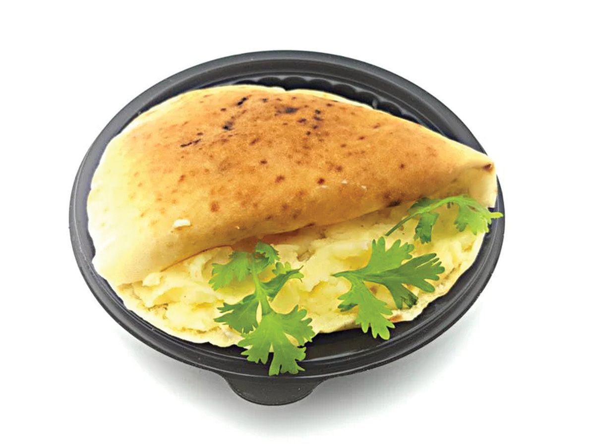 mashed sandwich with Fried egg