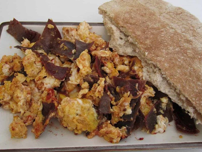 Eggs With Pastrami Sandwich