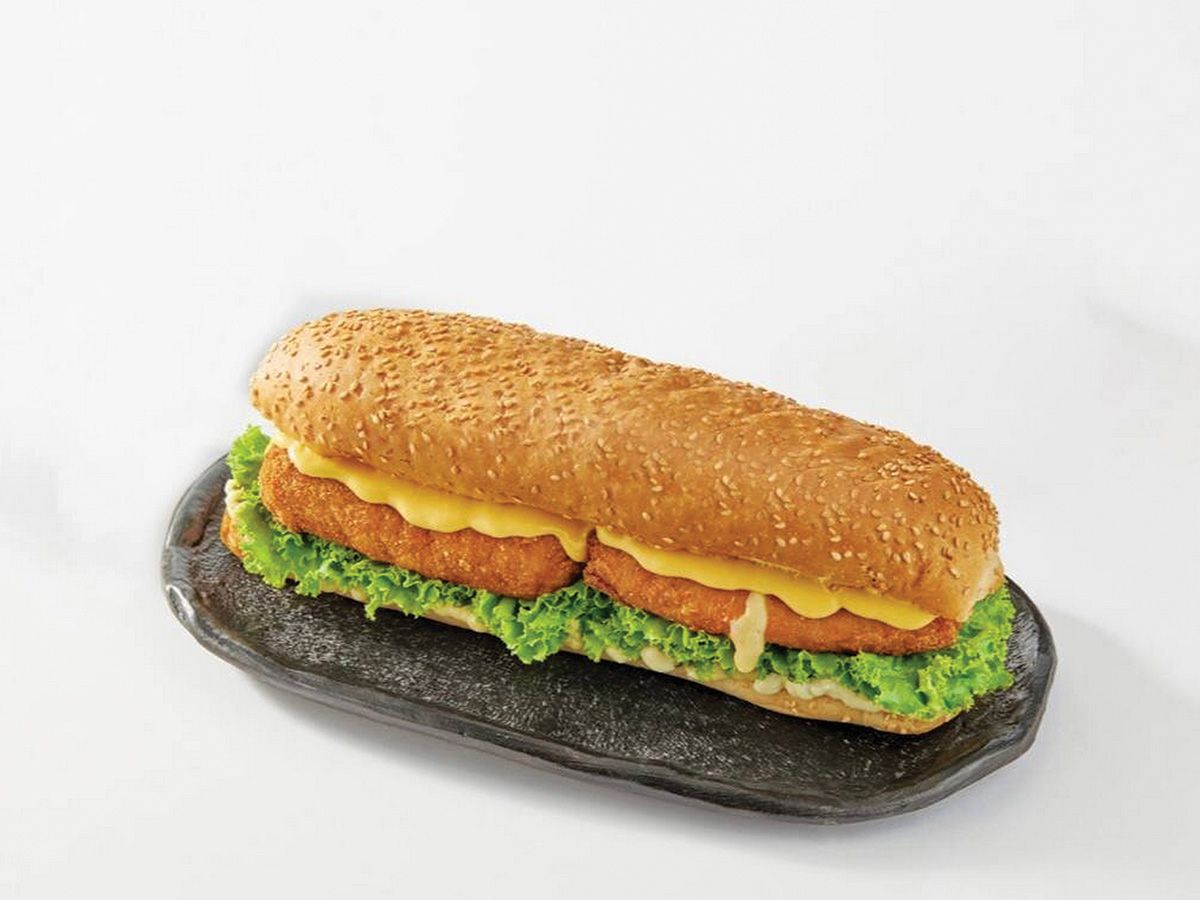 Chicken Roll Mushroom Sandwich