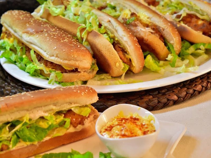 Beef Bacon Burger Sandwich
