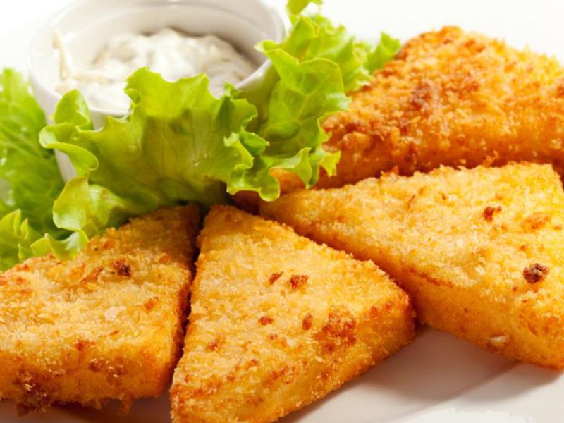 Fried Roumi Cheese Sandwich