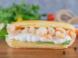 Shrimp With Qeshta Sandwich