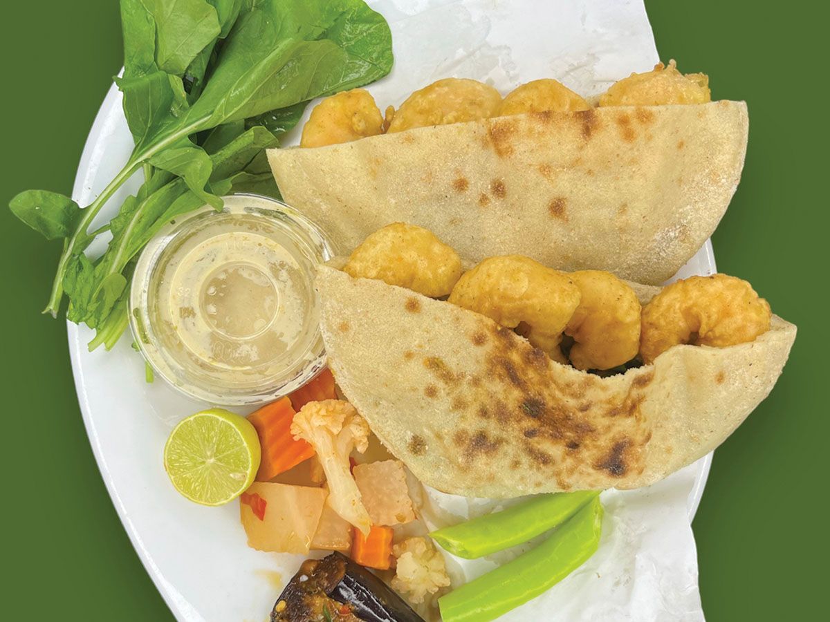 Baladi shrimp sandwich