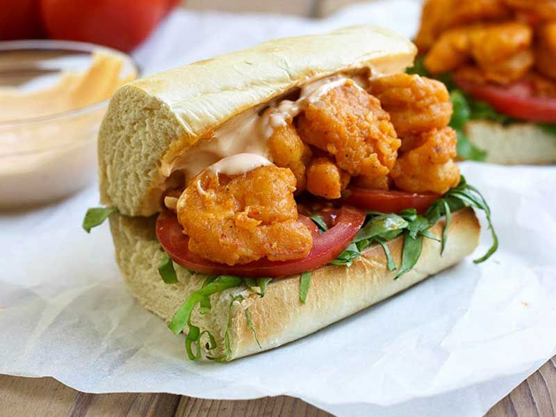 Mexican Shrimp Sandwich