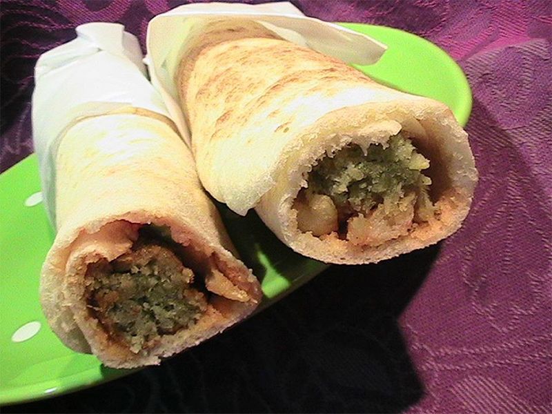 Taamia With Potato Roll Sandwich