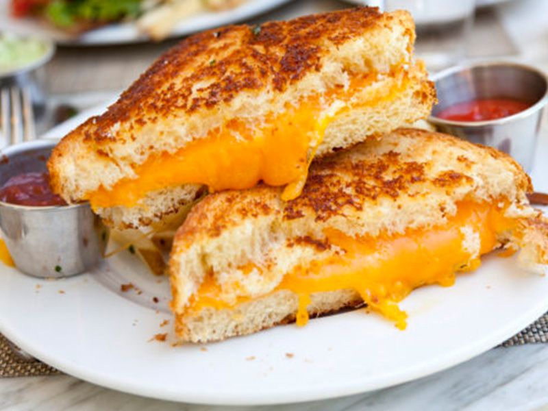 Fried Roumi Cheese Sandwich