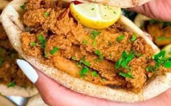 Baladi Fried Squid Sandwich