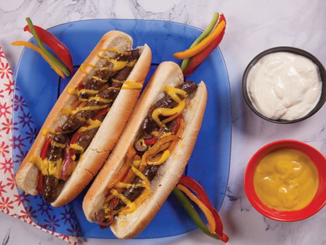 Sausage sandwich