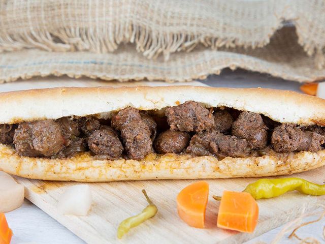 Sausage sandwich