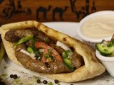 Alexandrian sausage sandwich