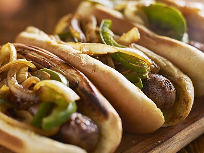 Oriental Sausage Sandwich