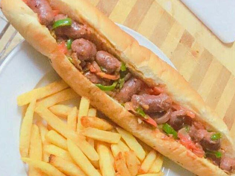 Oriental Sausage Sandwich