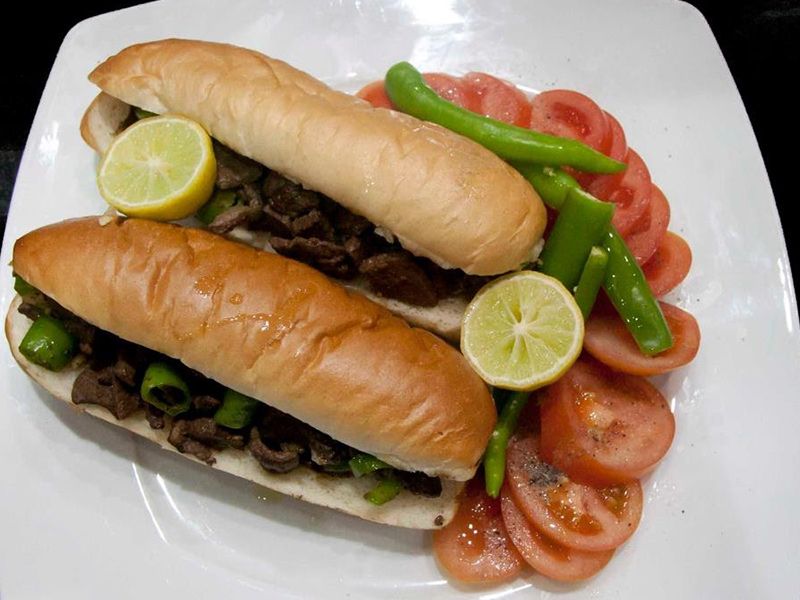 Oriental Sausage Sandwich