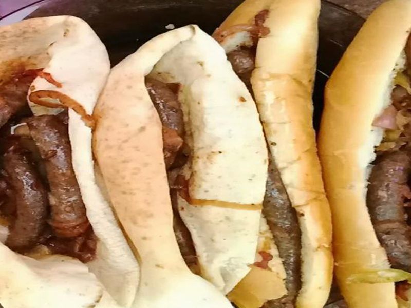 Oriental Sausage Sandwich