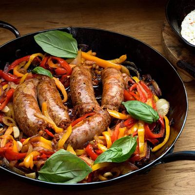 Grilled Oriental Sausage Sandwich