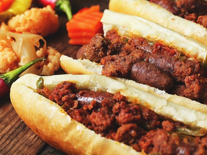 Oriental Sausage Sandwich