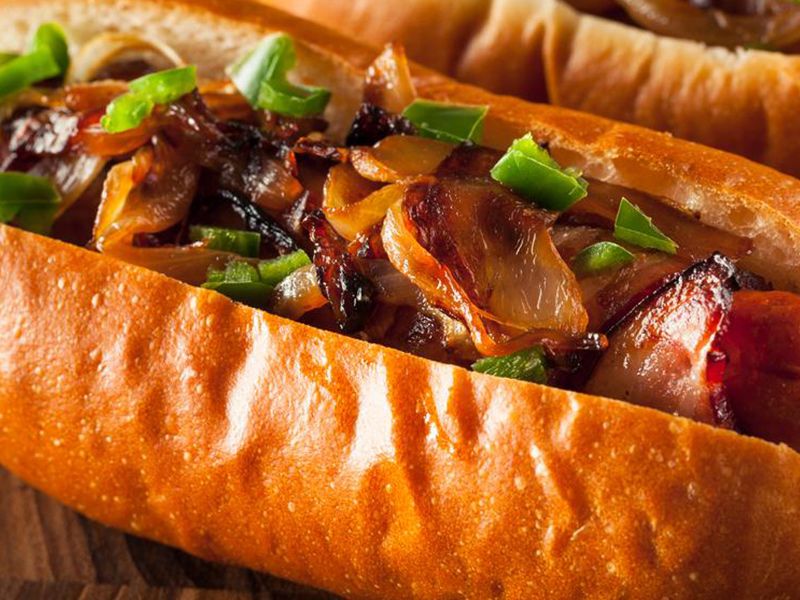 Oriental Sausage Sandwich