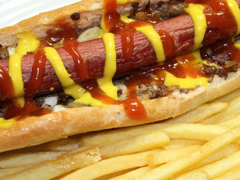 Grilled Oriental Sausage Sandwich