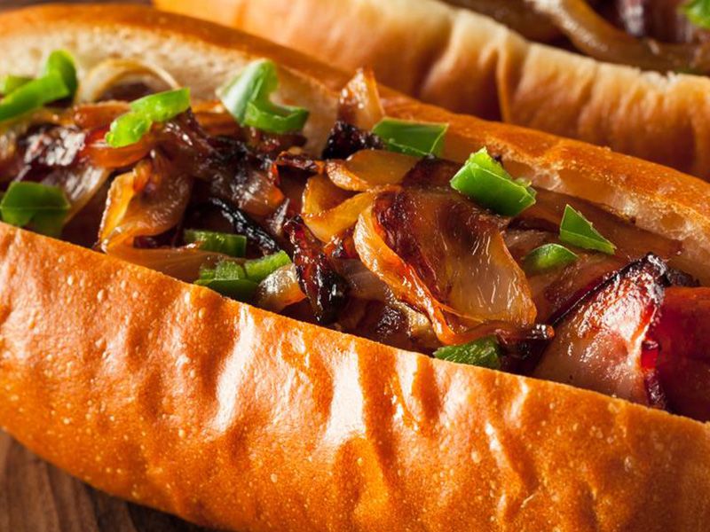 Grilled Sausage Sandwich