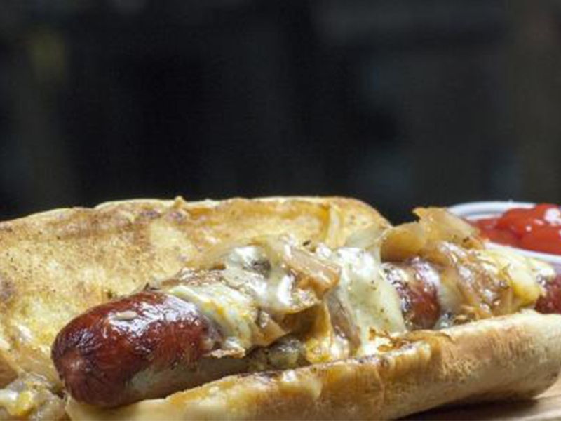 Mexican Oriental Sausage Sandwich