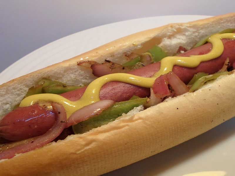 Sausage With Mixture Sandwich