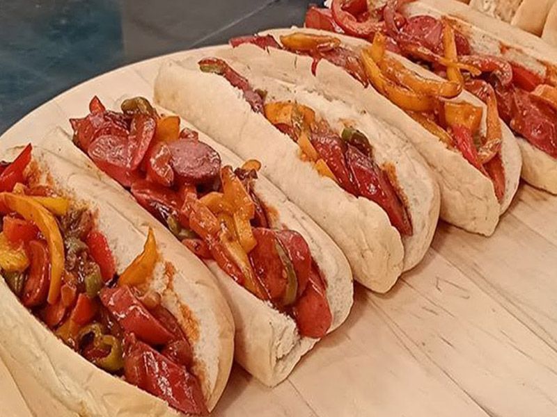 Mexican Sausage Sandwich