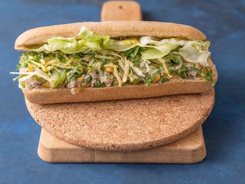 Seafood Fajita Sandwich